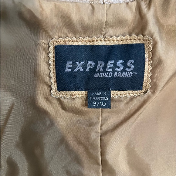 Stunning GENUINE LEATHER (ostrich) EXPRESS SIZE 9/10 VERSATILE JACKET - Picture 13 of 15